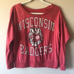 Wisconsin crop-style shirt